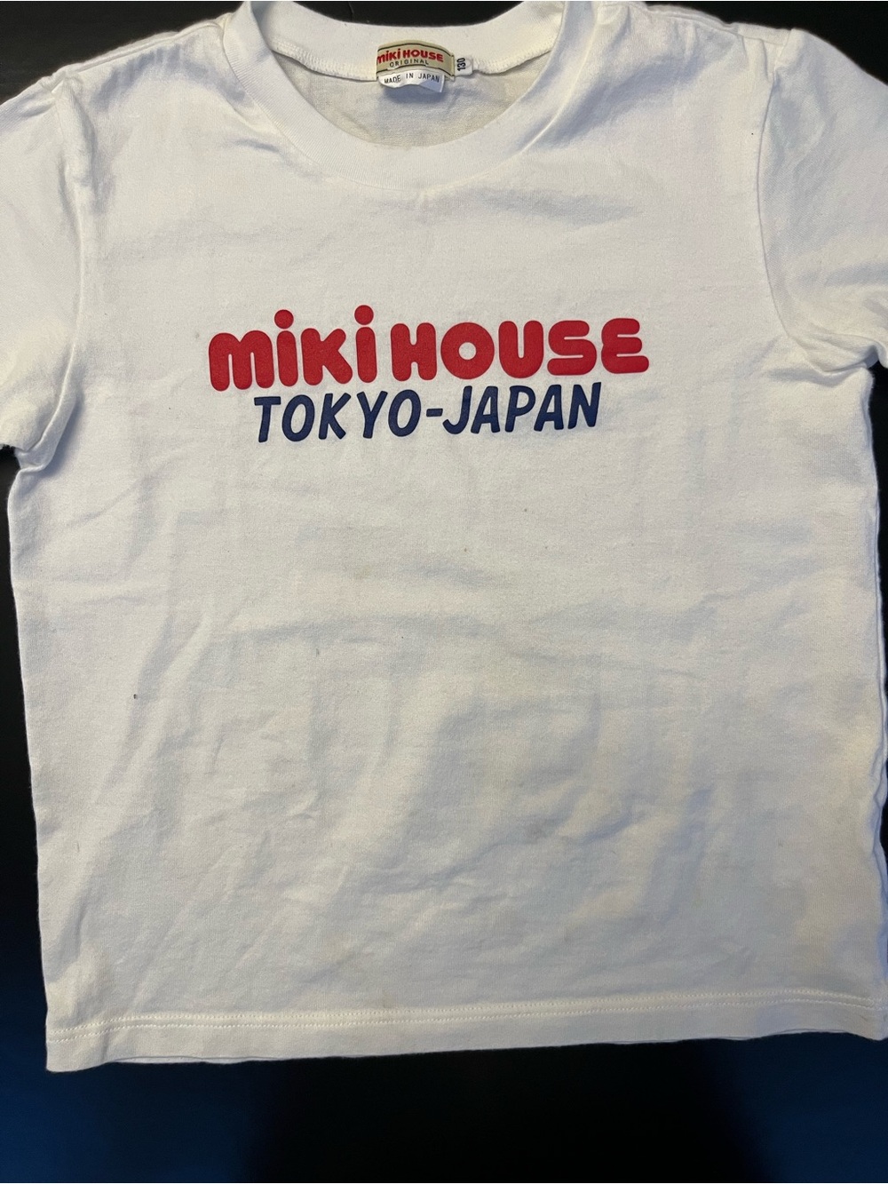 Miki House White Cotton Short Sleeve Graphic Tee Shirt Japanese Streetwear